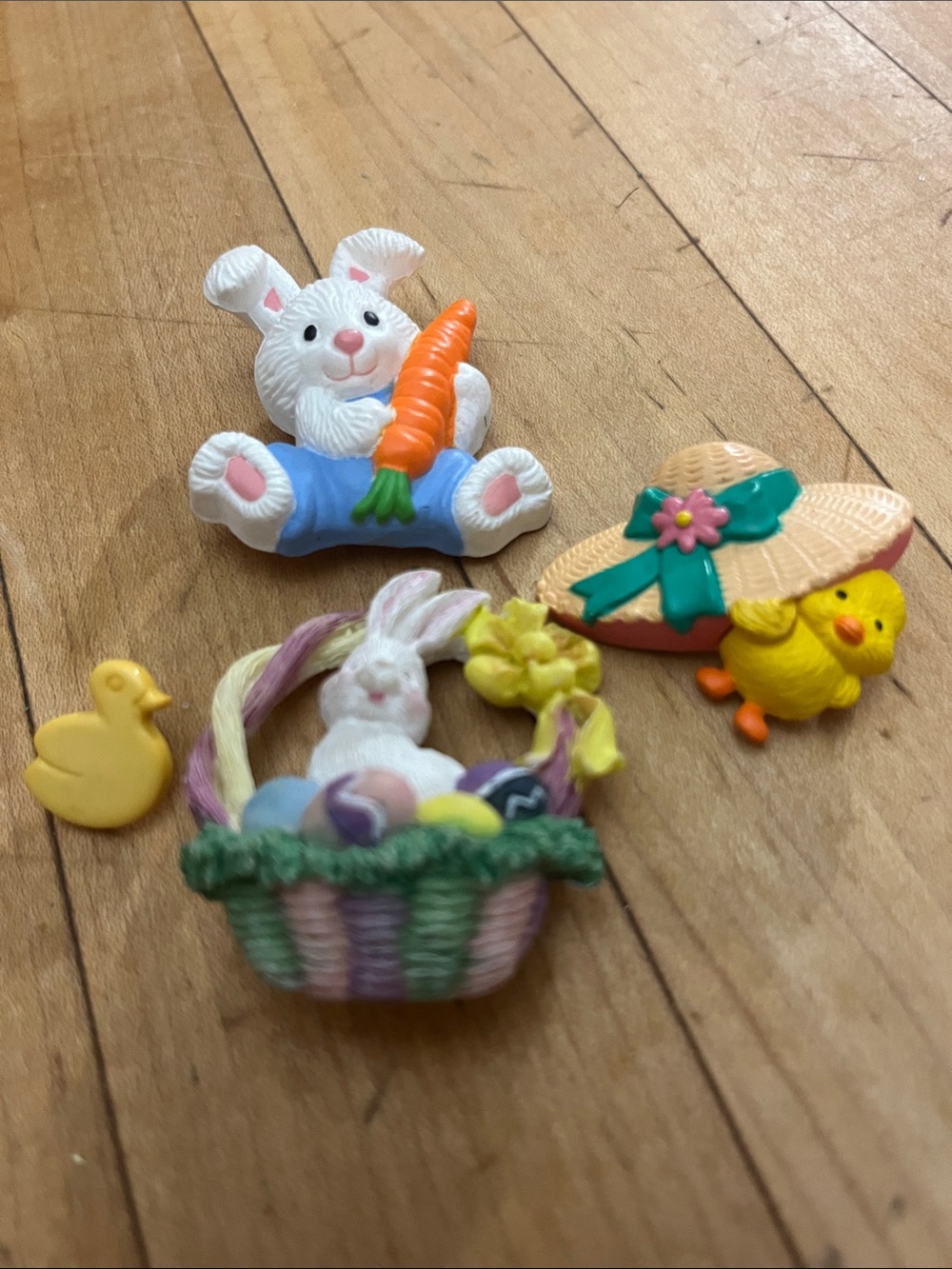 Vintage Easter Pin & Brooch Lot | Cute Bunnies, Chick,